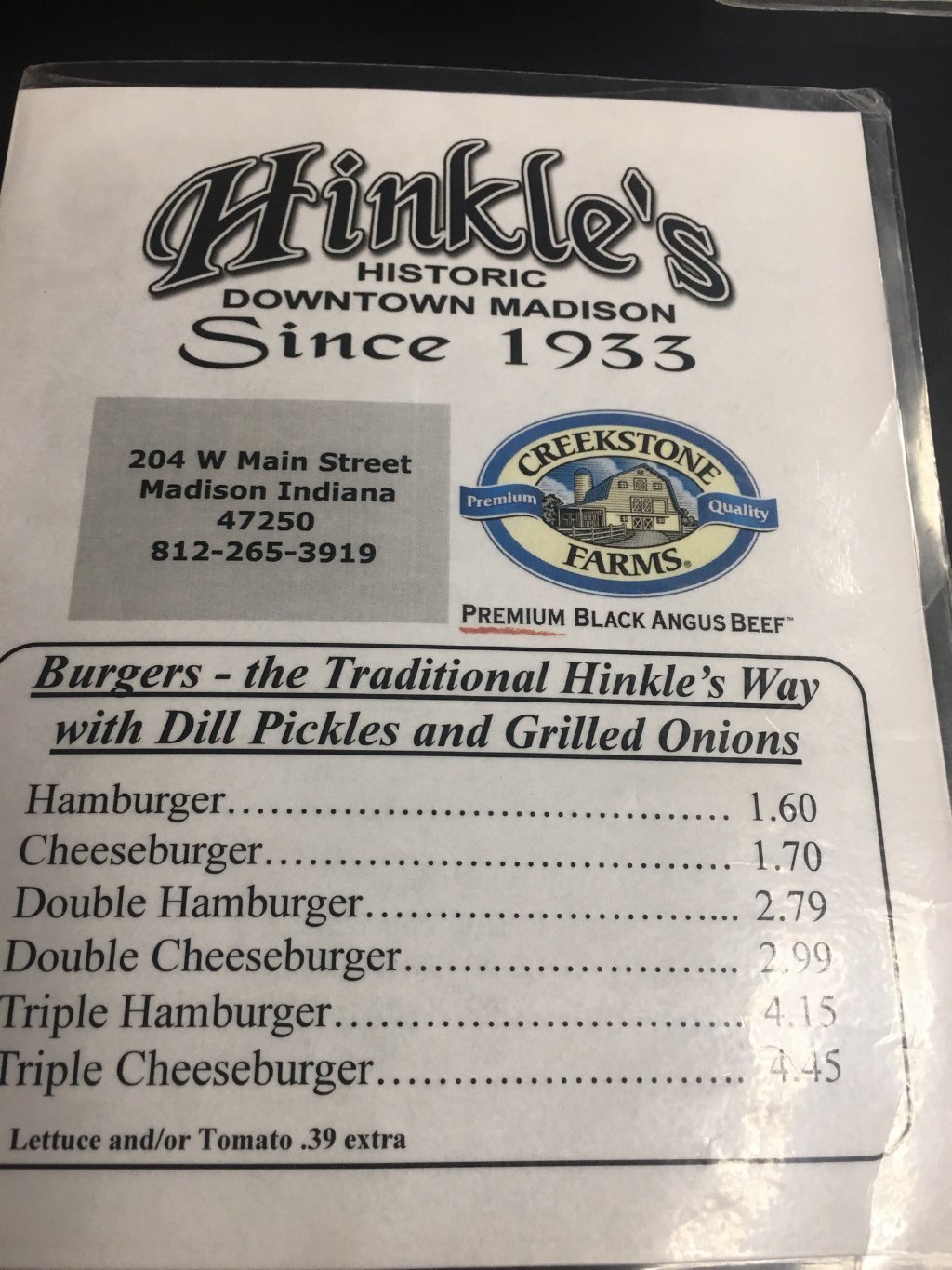 Hinkles Sandwich Shop